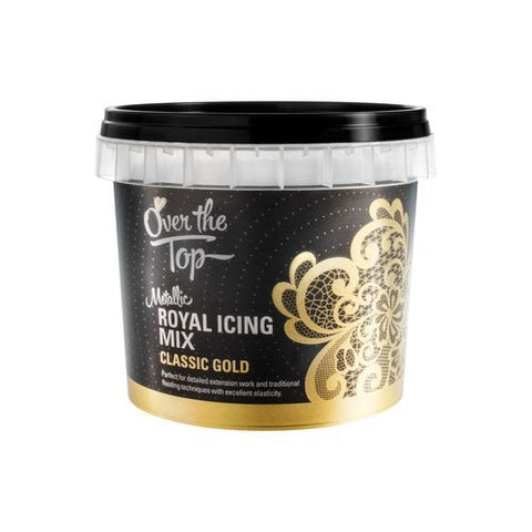 CLASSIC GOLD METALLIC ROYAL ICING MIX 150gm - Whip It Up Cake Supplies