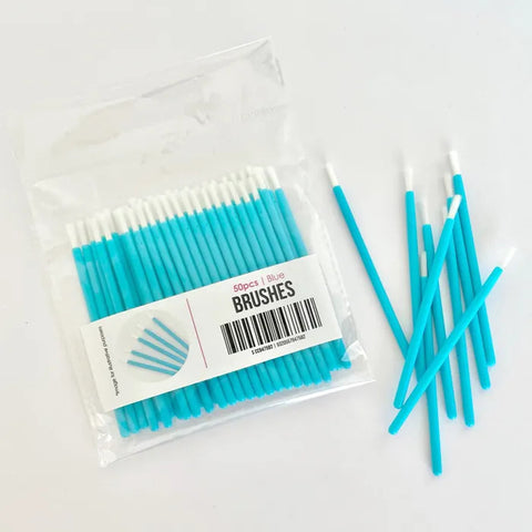BLUE PAINT BRUSHES 50 pack -PYO READY