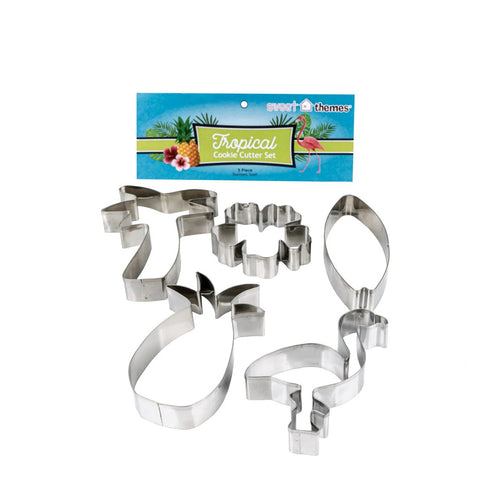 TROPICAL COOKIE CUTTER SET of 5 - Whip It Up Cake Supplies