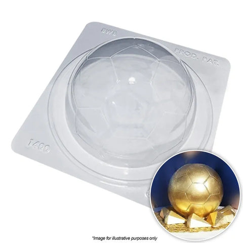 SOCCER BALL MOULD 3 piece 500g - Whip It Up Cake Supplies