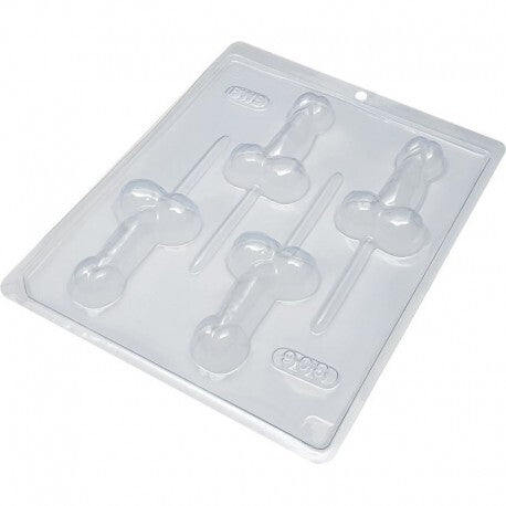 PENIS LOLLIPOP CHOCOLATE MOULD x 4 cavity - Whip It Up Cake Supplies