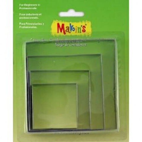 SQUARE LARGE CUTTERS x 4 - Whip It Up Cake Supplies