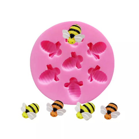 BEE SILICONE MOULD 7 cavity - Whip It Up Cake Supplies