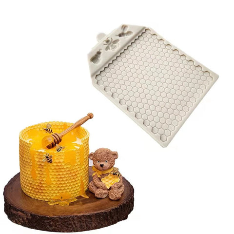 BEE & HONEYCOMB SILICONE MOULD - Whip It Up Cake Supplies