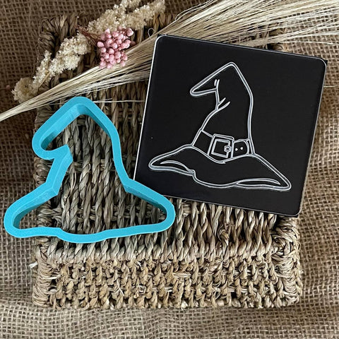WITCHES HAT - RAISE IT UP STAMP & CUTTER SET 8cm x 7cm