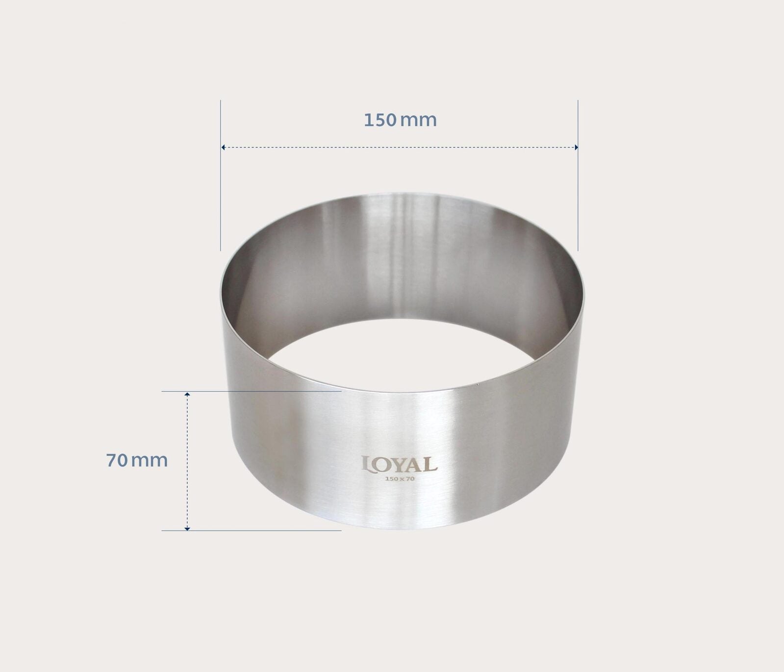 FOOD STACKER / RING 150mm RING STAINLESS STEEL