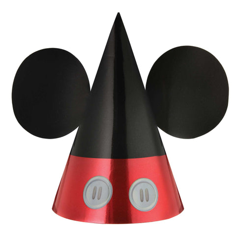 MICKEY MOUSE FOREVER PARTY CONE HATS 8 pack
