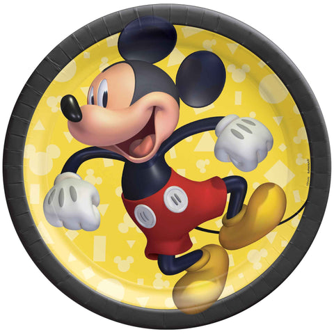 MICKEY MOUSE FOREVER 17cm PAPER PLATES 8 pack - Whip It Up Cake Supplies