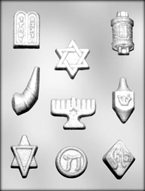 JEWISH SYMBOLS CHOCOLATE MOULD - Whip It Up Cake Supplies