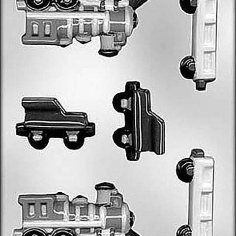 TRAINS LARGE CHOCOLATE MOULD - Whip It Up Cake Supplies