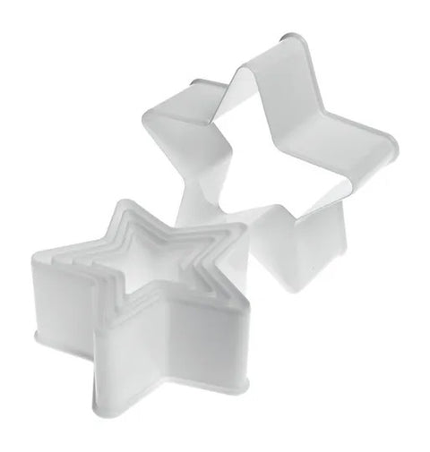 STAR CUTTERS PLASTIC 5 pack - Whip It Up Cake Supplies