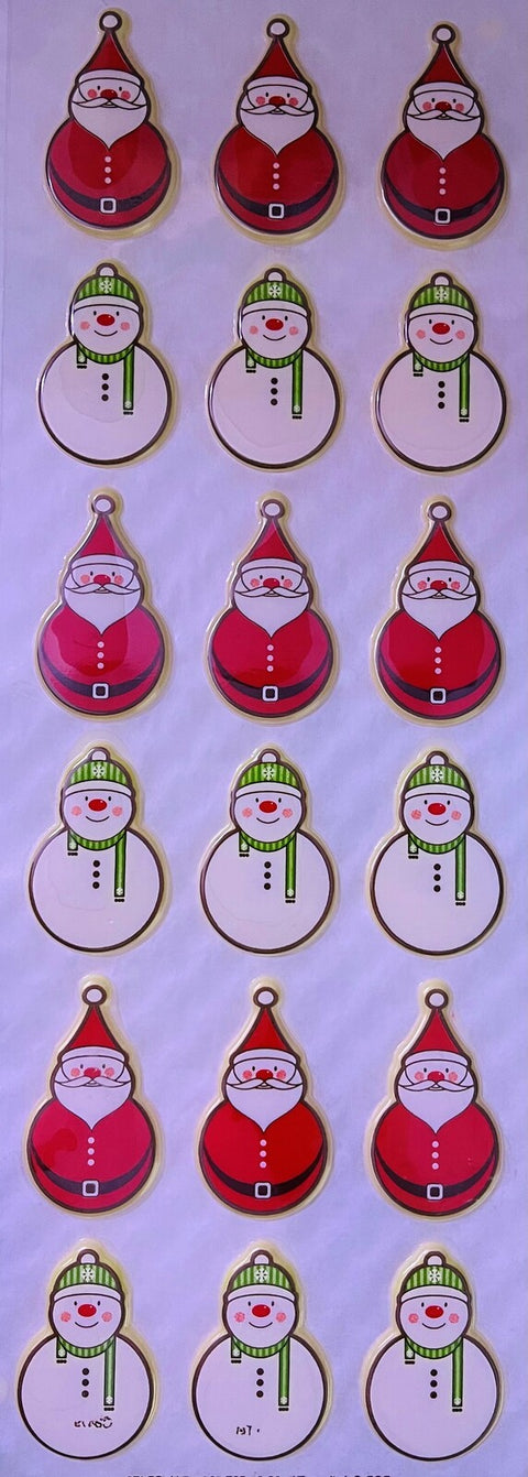 WHITE CHOCOLATE SANTA / SNOWMAN TOPPERS 18 pack - Whip It Up Cake Supplies