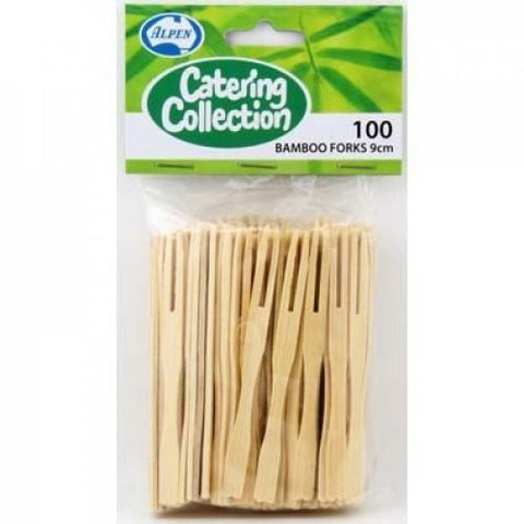 COCKTAIL FORKS BAMBOO x 100 - Whip It Up Cake Supplies