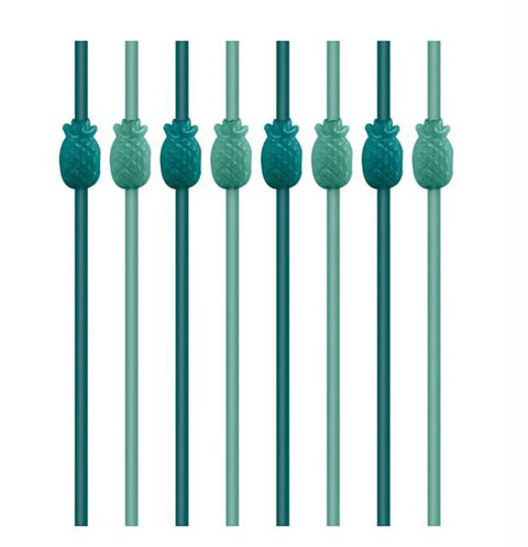 KEY WEST MOULDED STRAWS - PINEAPPLE - REUSABLE