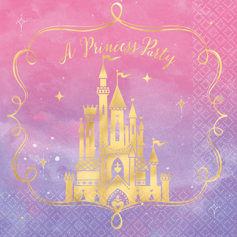 DISNEY PRINCESS ONCE UPON A TIME LUNCH NAPKINS 16 pack - Whip It Up Cake Supplies