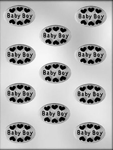 BABY BOY OVAL MINT CHOCOLATE MOULD