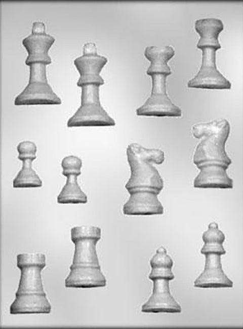 CHESS PIECES SMALL CHOCOLATE MOULD - Whip It Up Cake Supplies