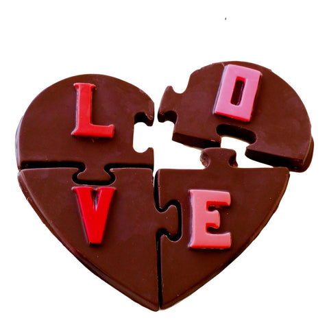 HEART PUZZLE CHOCOLATE MOULD - Whip It Up Cake Supplies