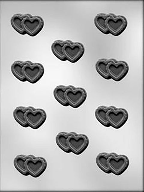 DOUBLE HEART FILIGREE CHOCOLATE MOULD - Whip It Up Cake Supplies