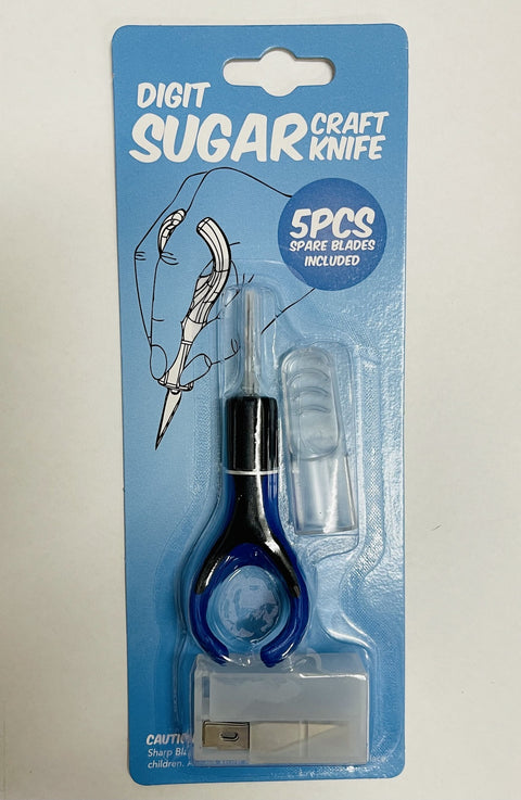 DIGIT SUGAR CRAFT KNIFE with SPARE BLADES