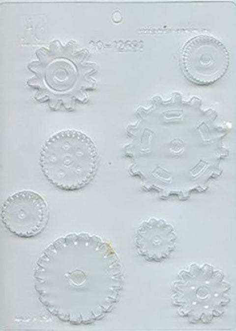 GEARS ASSORTED CHOCOLATE MOULD - Whip It Up Cake Supplies