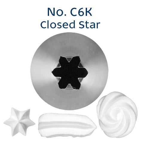 #C6K CLOSED STAR PIPING TUBE - Whip It Up Cake Supplies