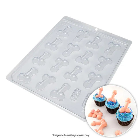 SMALL PENIS CHOCOLATE MOULD x 15 cavity - Whip It Up Cake Supplies