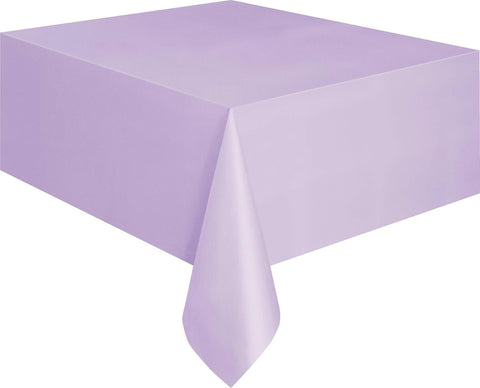 LAVENDER PLASTIC TABLECOVER 1.37m x 2.74m - Whip It Up Cake Supplies