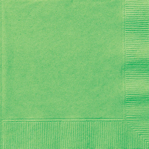 LIME GREEN LUNCH NAPKINS 20 pack - Whip It Up Cake Supplies