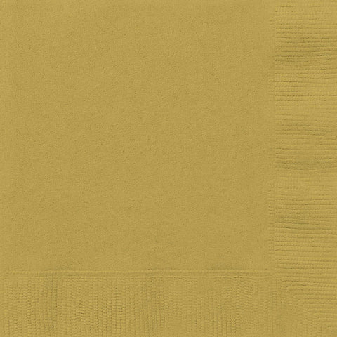 GOLD LUNCH NAPKINS 20 pack - Whip It Up Cake Supplies