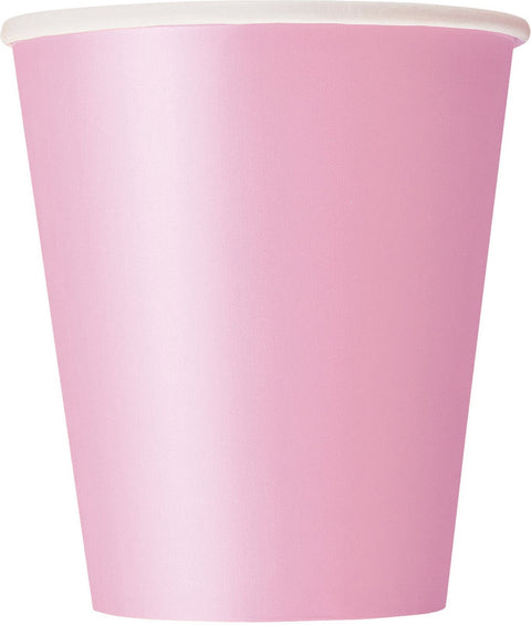 LOVELY PINK PAPER CUPS 8 pack 270ml - Whip It Up Cake Supplies