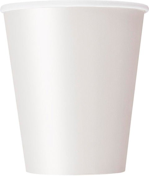 BRIGHT WHITE PAPER CUPS 8 pack 270ml