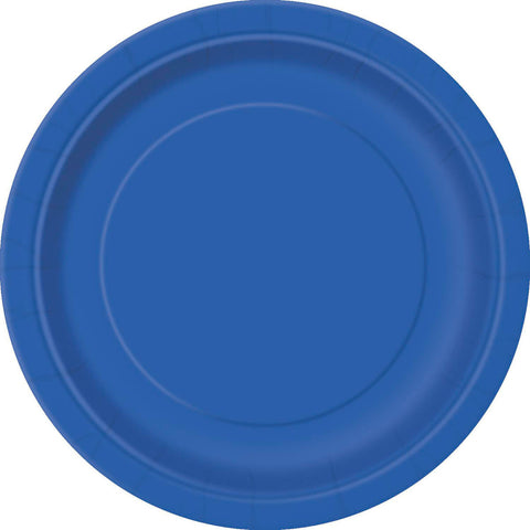 ROYAL BLUE LUNCH PLATES 9" x 8 pack - Whip It Up Cake Supplies