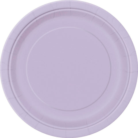 LAVENDER LUNCH PLATES 9" x 8 pack - Whip It Up Cake Supplies