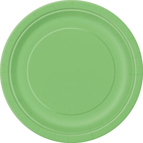 LIME GREEN LUNCH PLATES 9" x 8 pack - Whip It Up Cake Supplies