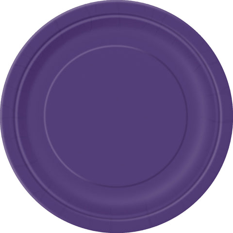 DEEP PURPLE LUNCH PLATES 9" x 8 pack - Whip It Up Cake Supplies