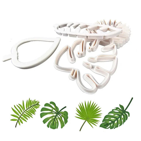 TROPICAL LEAF CUTTER SET x 4 - Whip It Up Cake Supplies