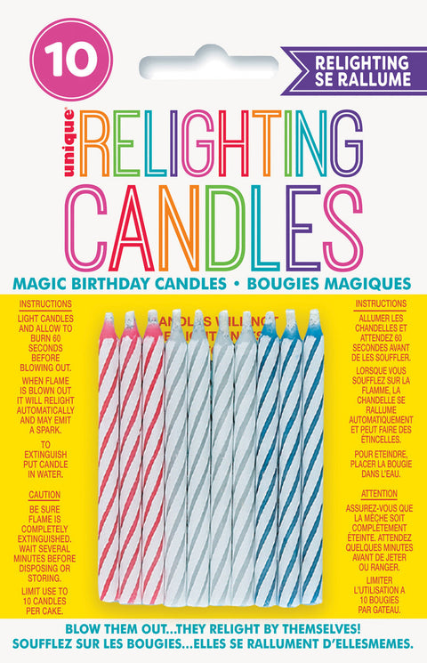 RELIGHTING CANDLES 10 pack - Whip It Up Cake Supplies