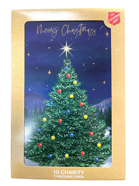 CHRISTMAS CARDS TREE 10 pack  - SALVATION ARMY