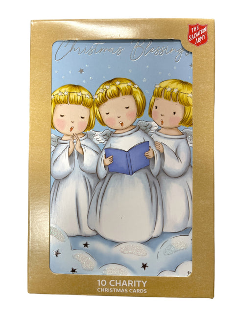 CHRISTMAS CARDS ANGELS 10 pack  - SALVATION ARMY