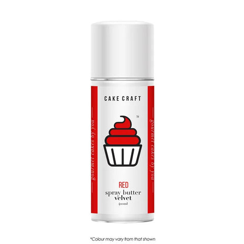 RED VELVET SPRAY BUTTER 400ml - Whip It Up Cake Supplies