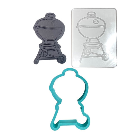 BBQ - RAISE IT UP COOKIE STAMP & CUTTER SET - Whip It Up Cake Supplies