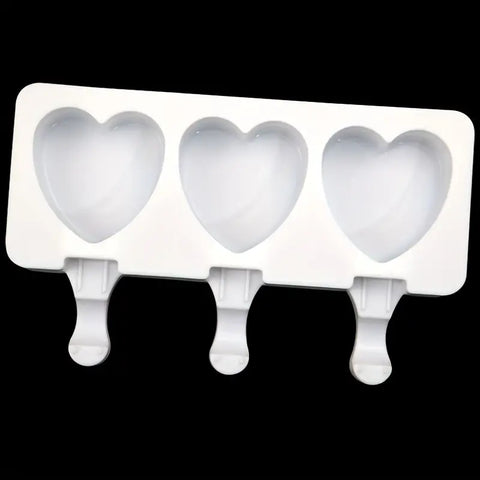 MINI HEART GEO CAKE / ICECREAM MOULD 3 cavity - Whip It Up Cake Supplies