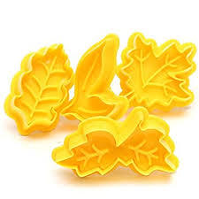 MAPLE LEAF VARIETY PLUNGER CUTTERS x 4 - Whip It Up Cake Supplies