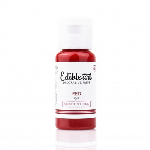 RED EDIBLE ART PAINT 15ml - Whip It Up Cake Supplies