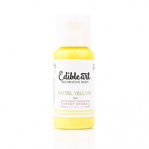 PASTEL YELLOW EDIBLE ART PAINT 15ml - Whip It Up Cake Supplies