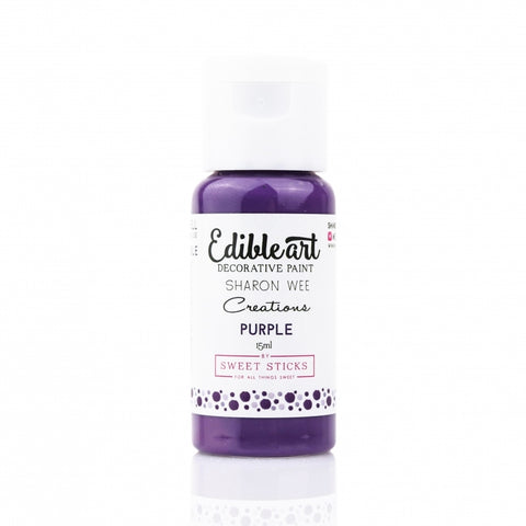 PURPLE EDIBLE ART PAINT 15ml - Whip It Up Cake Supplies