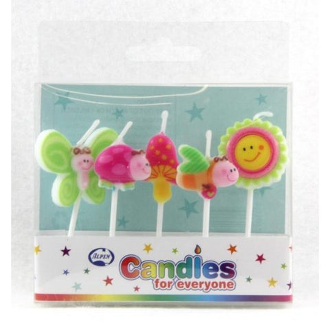 SPRING TIME CANDLES 5pk - Whip It Up Cake Supplies