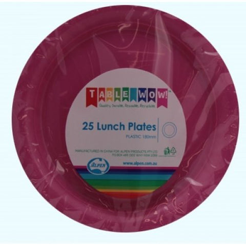 MAGENTA LUNCH PLATES 25pk - Whip It Up Cake Supplies