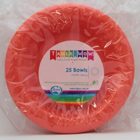 ORANGE BOWLS 25pk - Whip It Up Cake Supplies